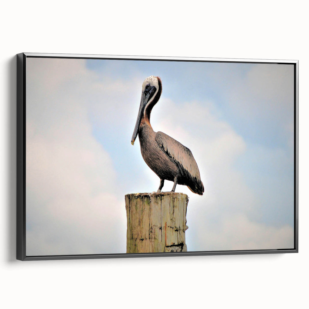 Black and white framed canvas of a Louisiana landscape, featuring vintage poster art style, ideal for bedroom decor.
