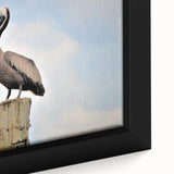 Close-up of a framed canvas featuring a textured, colorful Louisiana landscape in black with vibrant accents.