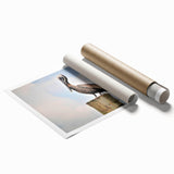 Rolled print of Louisiana scenery with floral motifs in soft green and beige tones, ideal for classy bathroom wall art.