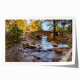 Rolled print of Acadia, Maine scenery with vibrant green and blue tones, ideal for art wall dining room.