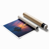 Extra large rolled print of a serene Maine landscape with soft floral elements, ideal for classy bathroom wall art.
