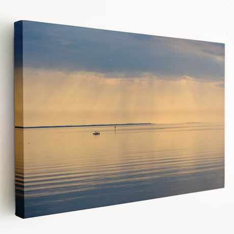 Large canvas art featuring a vibrant depiction of the Annapolis skyline, suitable for kitchen wall decor.