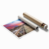 Extra large rolled print of a floral art scene in Cape Cod, Massachusetts, featuring soft pastel shades.