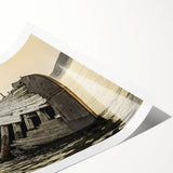 Extra large rolled print depicting line art flowers in monochrome, ideal for large living room wall art.