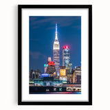 Abstract art print of Kansas City skyline with vibrant colors on a textured, extra large canvas, ideal for living room decor.