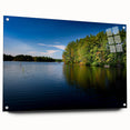Acrylic print of New Hampshire scenery with muted earth tones, ideal for dining room art.
