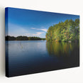 Pastel-colored New Hampshire landscape on large stretched canvas, suitable for kitchen wall art.