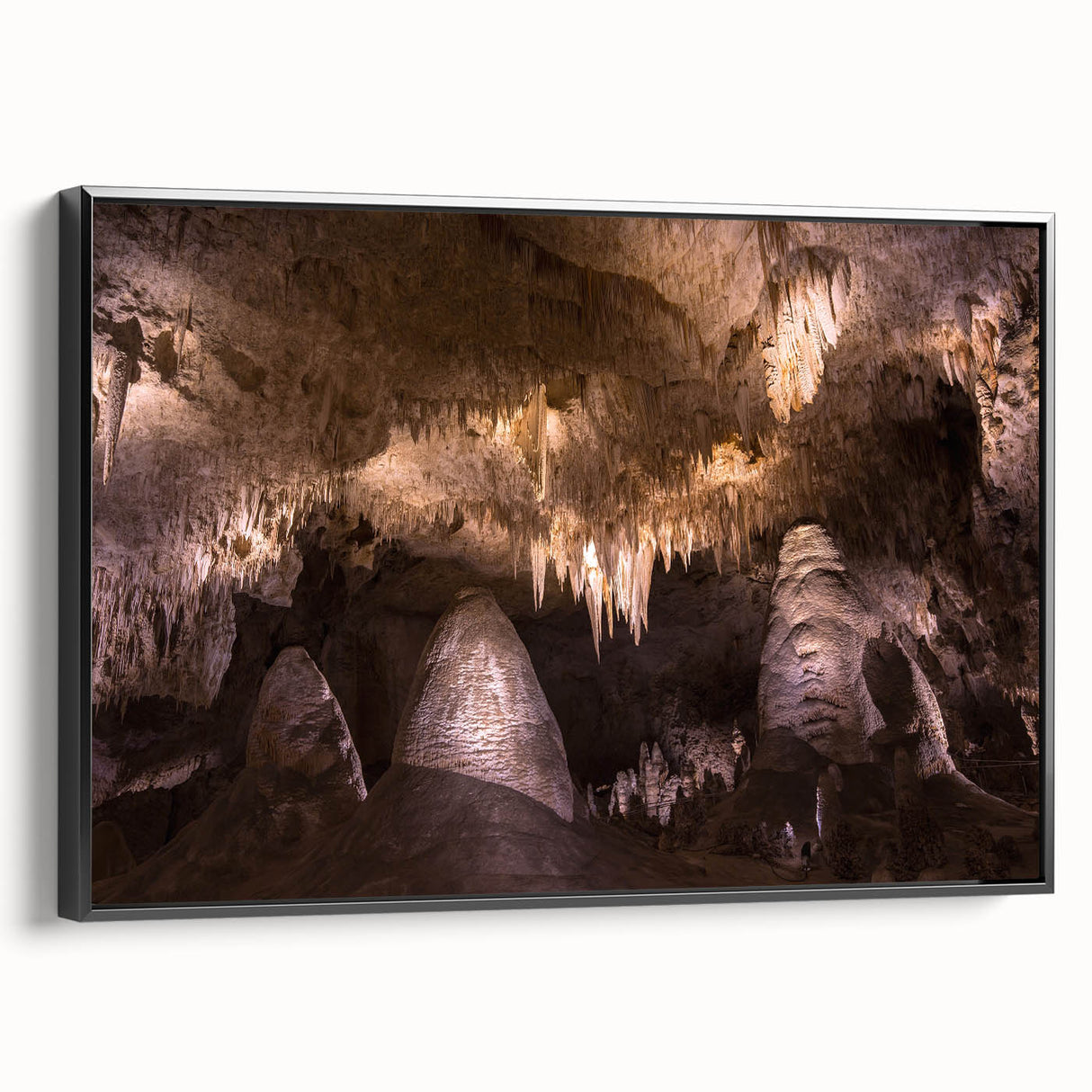 Black and white framed canvas depicting a vintage New Mexico landscape, ideal for bedroom wall art.