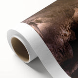 Art Deco poster of New Mexico scenery in muted earth tones on rolled canvas, ideal for nursery wall art.