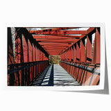 Rolled print featuring a serene Durham, North Carolina landscape in soft pastel hues, ideal for dining room wall art.