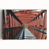 Black and white stretched canvas of Durham, North Carolina skyline, suitable for kitchen wall art.