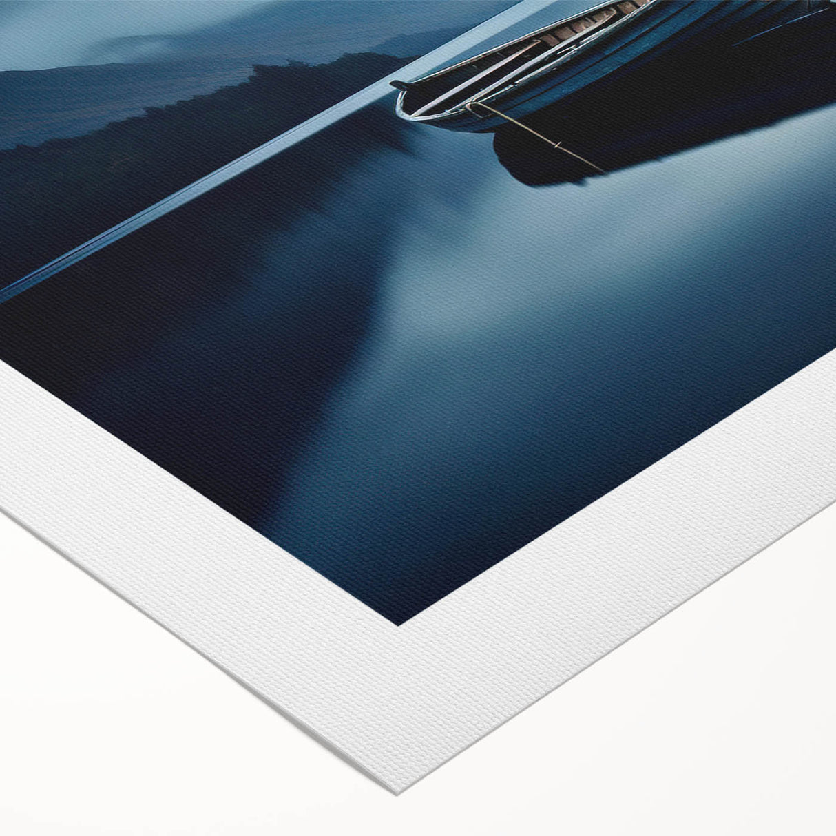 Art deco poster of the Adirondacks in muted earth tones on rolled canvas, suitable for dining room wall art.