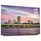 Large abstract acrylic print of Oklahoma scenery in muted earth tones, suitable for bedroom or dining room decor.