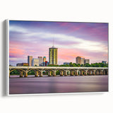 Vintage poster art of Oklahoma scenery on framed canvas, featuring vibrant colors, ideal for living room decor.