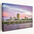 Oklahoma landscape on large stretched canvas with subdued earth tones, suitable for kitchen wall art.