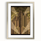 Textured art print of Pittsburgh skyline in muted gray and blue tones on a framed silver mat, suitable for bedroom decor.