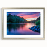 Abstract textured art print of Pennsylvania scenery in muted earth tones, displayed in a silver frame.