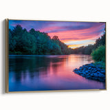 Framed canvas depicting a vintage-style Pennsylvania landscape in muted gold and black tones, ideal for bedroom wall art.