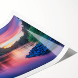 Extra large wall art featuring line art flowers in black and white on rolled canvas, suited for large living room spaces.