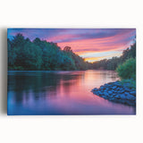 Black and white stretched canvas of Pennsylvania scenery, ideal for kitchen wall art.