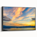 Black and white framed canvas of a South Carolina landscape, ideal for bedroom decor.