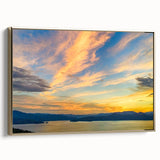 Framed canvas of a South Carolina landscape in muted earth tones, ideal for bedroom wall art.