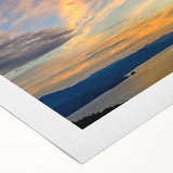 Art deco poster featuring a South Carolina landscape in muted green and blue tones on rolled canvas.