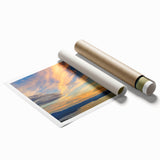 Extra large rolled print of South Carolina scenery with vibrant floral elements, ideal for classy bathroom wall decor.