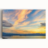 Black and white photo of the South Carolina coastline on large stretched canvas, ideal for kitchen wall art.