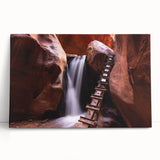 Black and white stretched canvas of Zion National Park scenery, ideal for kitchen wall art or bedroom ambiance.
