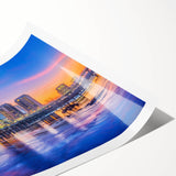 Extra large wall art featuring a line art design of flowers in black and white, rolled print format.