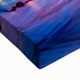 Black and white landscape art painting of Virginia scenery on large stretched canvas, suitable for bedroom wall decor.