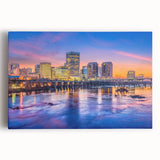 Black and white photograph of a Virginia landscape on large stretched canvas, ideal for kitchen wall art.