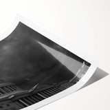 Extra large wall art featuring line art flowers in muted colors, ideal for large living room decor.