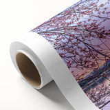 Art deco poster of Washington DC monuments in muted pastel shades on rolled canvas, ideal for nursery wall art.