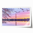 Washington DC monument scene in muted gray tones on a rolled print, suitable for art wall dining room.