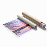 Rolled print of Washington DC monuments in muted gray tones, ideal for classy bathroom wall art.