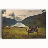 Black and white photograph of Olympic National Park on stretched canvas, ideal for kitchen wall art.