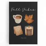 Large black and white abstract canvas depicting swirling patterns, ideal for kitchen wall art.