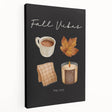 Large canvas print depicting a fall landscape with warm orange and red tones, suitable for kitchen wall art.