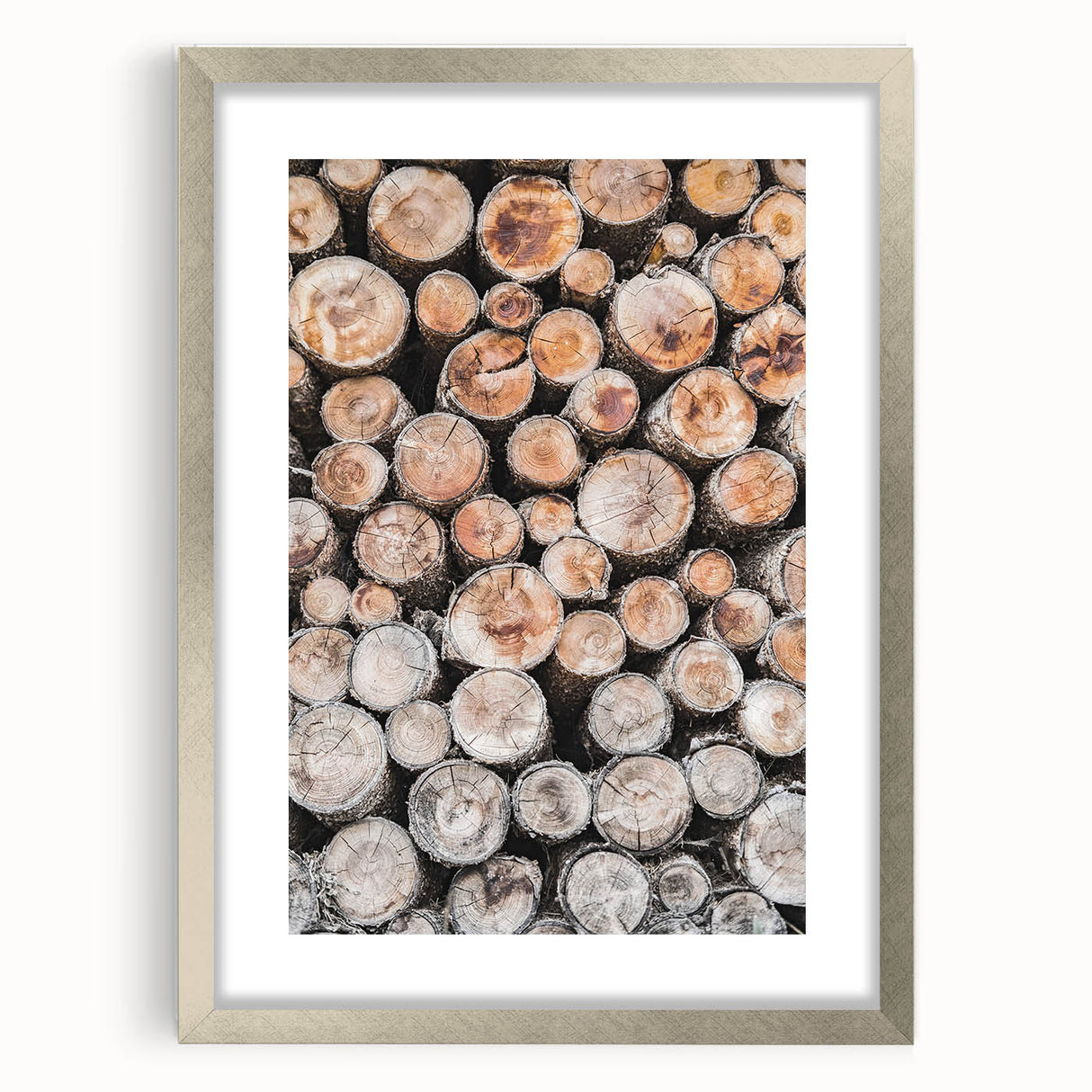Textured abstract art print depicting a winter scene in muted blue and white tones, framed in silver, ideal for bedroom art.
