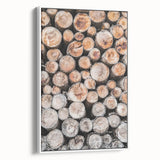 Vintage poster art of a winter scene on framed canvas, featuring muted blue and white tones.