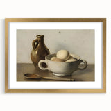 Extra large abstract art print featuring textured swirls in gold and white, framed with mat, ideal for living room decor.