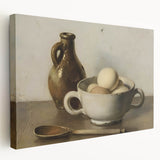 Large stretched canvas featuring a colorful abstract design, ideal for kitchen wall art.