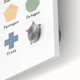 Modern Typography Wall Art - Geometric Shapes Poster Print