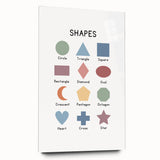 Modern Typography Wall Art - Geometric Shapes Poster Print