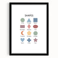 Modern Typography Wall Art - Geometric Shapes Poster Print