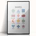 Modern Typography Wall Art - Geometric Shapes Poster Print