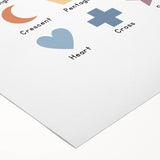 Modern Typography Wall Art - Geometric Shapes Poster Print