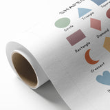 Modern Typography Wall Art - Geometric Shapes Poster Print